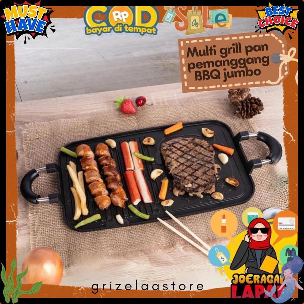 [Joeragan Lapak] Multi Grill Pan Wajan Barbeque Panggangan Teflon Shabu Alat Bbq Fancy Multi Anti Le