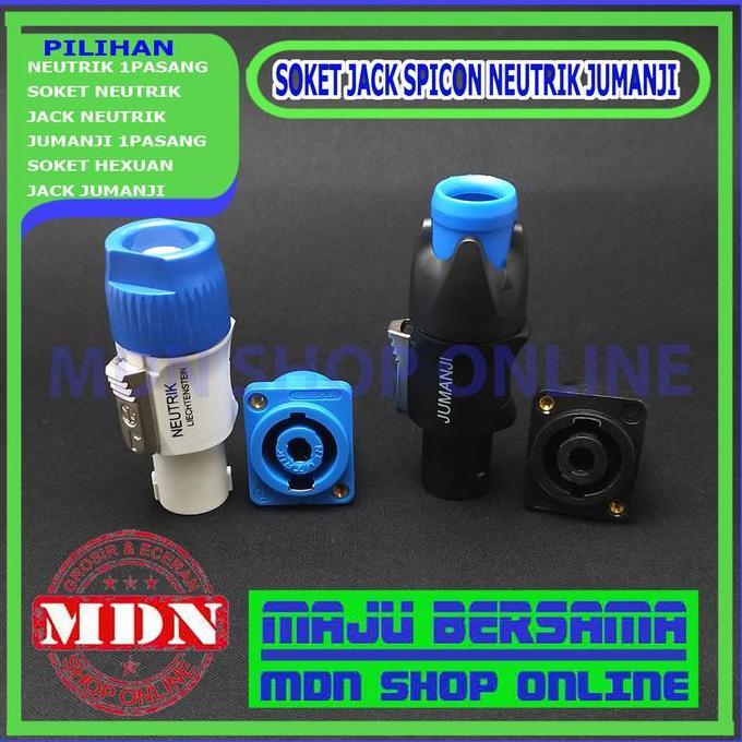 Jdg- Jack Soket Spicon Spikon Neutrik Jumanji Warna - Jack Speaker Bagus