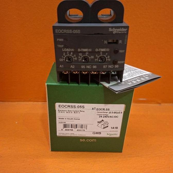 Eocr Eocrss-05S 0.5-6A Coil 24-240Vac/Dc Schneider Original Best Quality