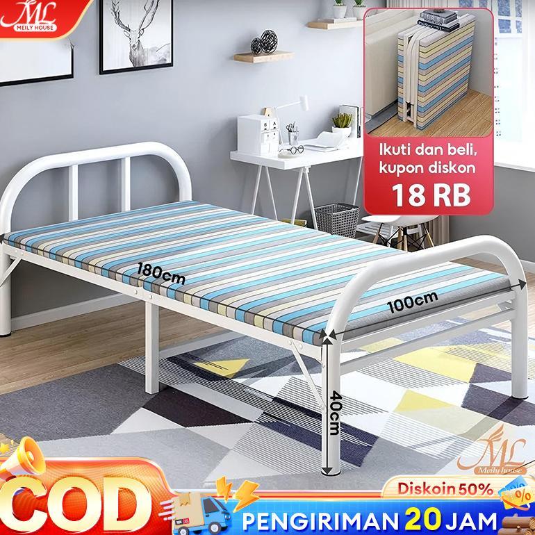 Ranjang Lipat Tempat Tidur Lipat Kasur Lipat Folding Bed Ranjang Tidur Lipat Ranjang Besi Lipat
