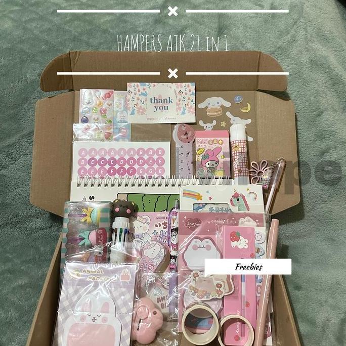 vilope - SET ALAT TULIS 21 IN 1 / STATIONERY KIT / HAMPERS ATK / KADO GIFT ALAT TULIS Pen