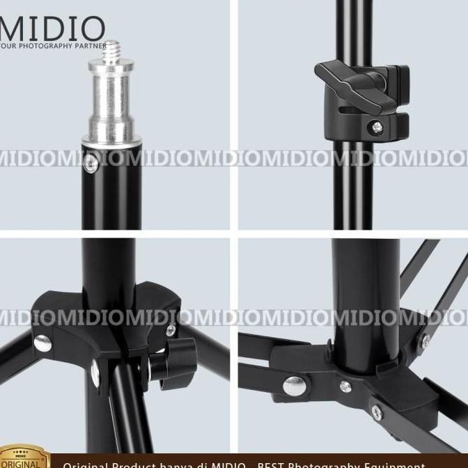 Campic- Tripod Light Stand Studio Foto Midio Tinggi Maksimal 3 Meter Lighting Camera