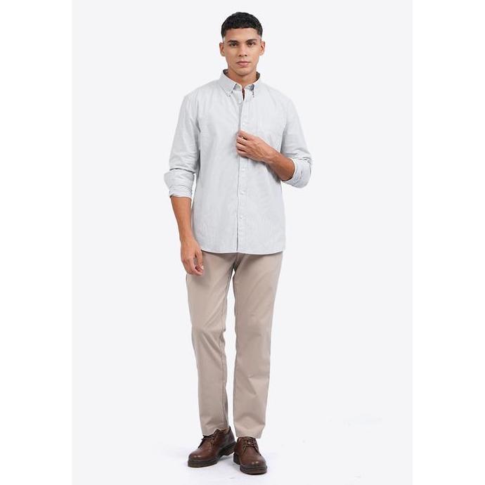 WOOD Long Sleeve Micro Stripe Shirt 2-LSXLXC125F1 SAGE