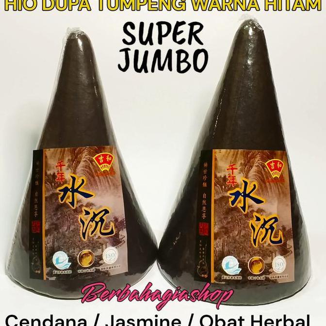 :::::::] Hio Dupa Tumpeng Kerucut Cone Warna Hitam Wangi Super Besar Jumbo