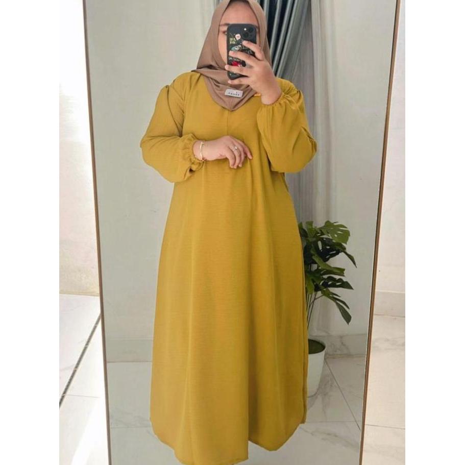 Regreg- Amanda Midi Dress / Midi Dress Crincle Airflow Premium