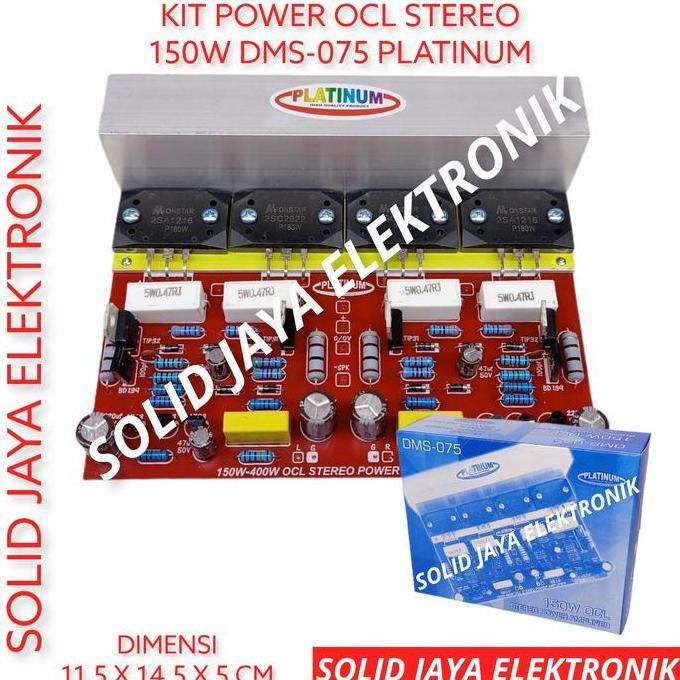 KIT POWER 150W OCL STEREO AMPLIFER 150 WATT TR SANKEN II PLATINUM ASLI READY