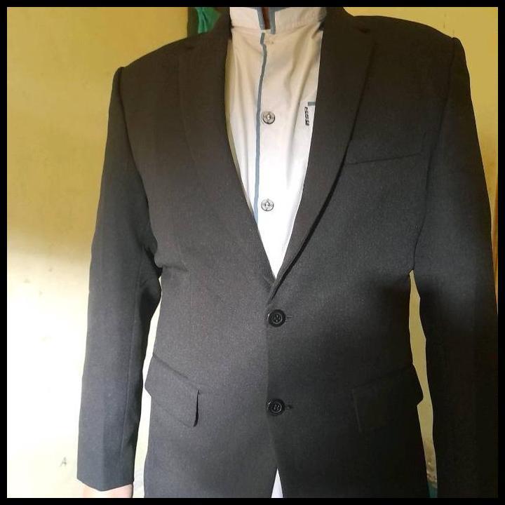 Promo Youngsung Exclusive - Jas Formal Pria Premium Tebal Jas Wisuda Hitam Slimfit Jas Blazer Bonus 