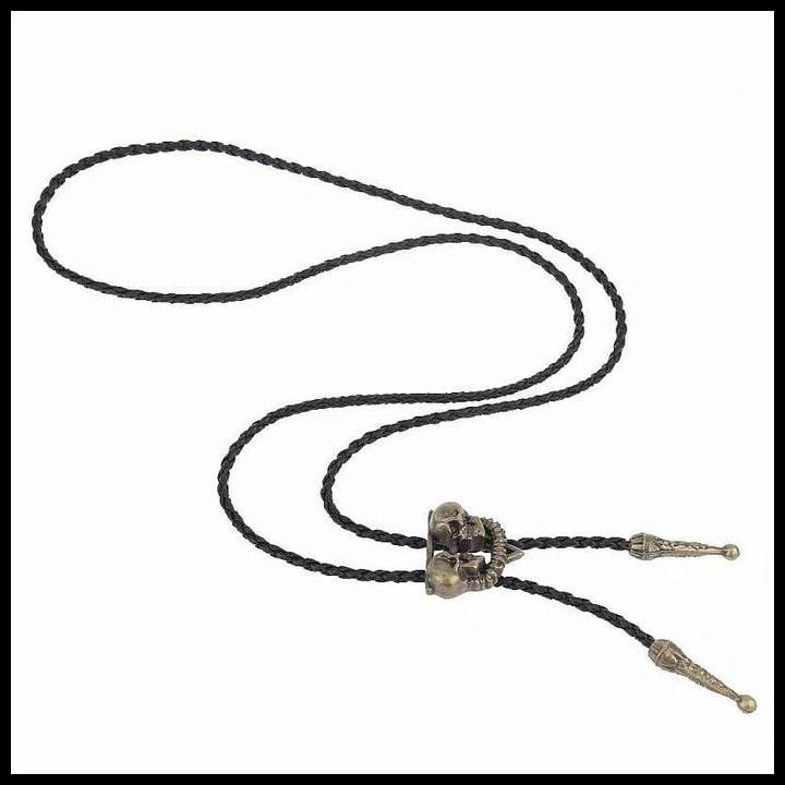 Terbaru Houseofcuff Dasi Bolo Tie Twin Skull Bolo Tie Gold