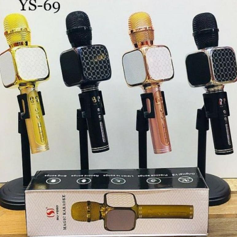 Mic Bluetooth Karaoke Original YS 69 YS-69 YS69 / Mic Karaoke 100% Original Su Yoso Mic Smule / Mic