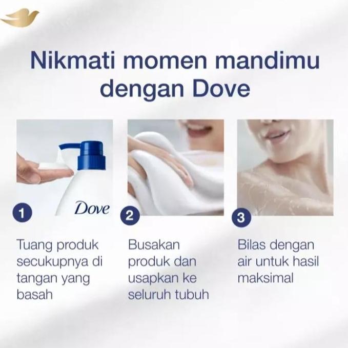 Wassw- Dove Body Wash Deeply Nourishing 1Liter Sabun Mandi Dove