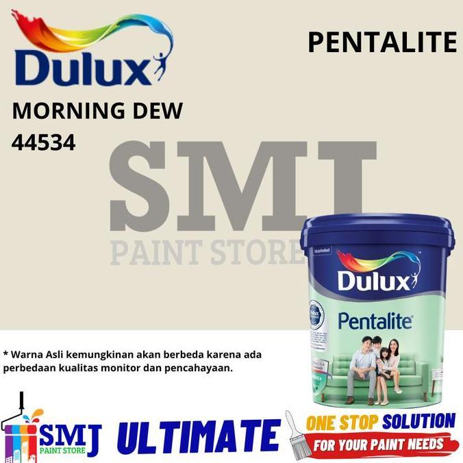 Cat Tembok Interior DULUX PENTALITE warna TINTING Morning Dew ukuran 2,5L