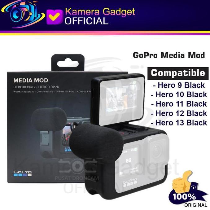 Actionx- Gopro Media Mod For Hero 12 Black - Hero 11 Hero 10 Hero 9 Original