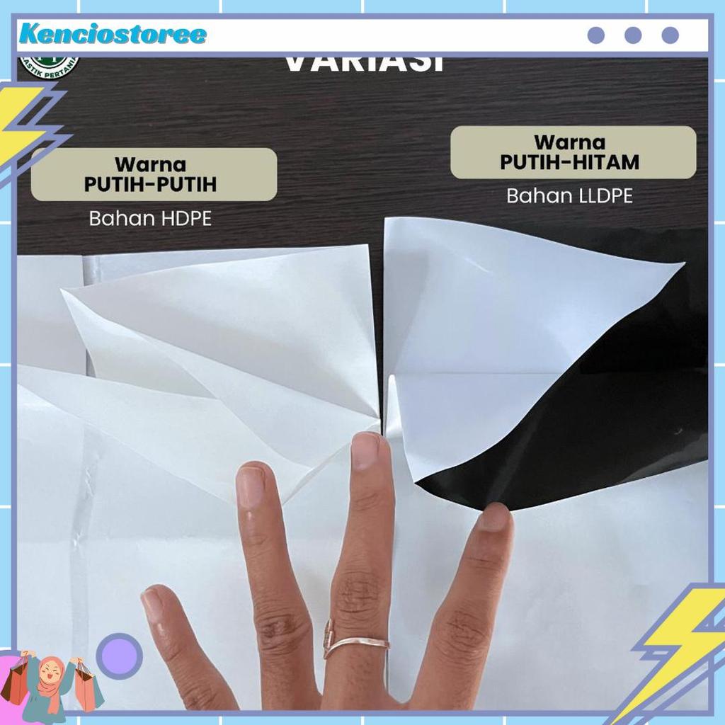 Polybag Putih 40 x 40 Isi 50 Lembar - Polybag Putih / Putih-Hitam Sale