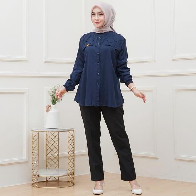 BEST SELLER NURIYA BLUS RAYON TWILL PREMIUM ATASAN WANITA