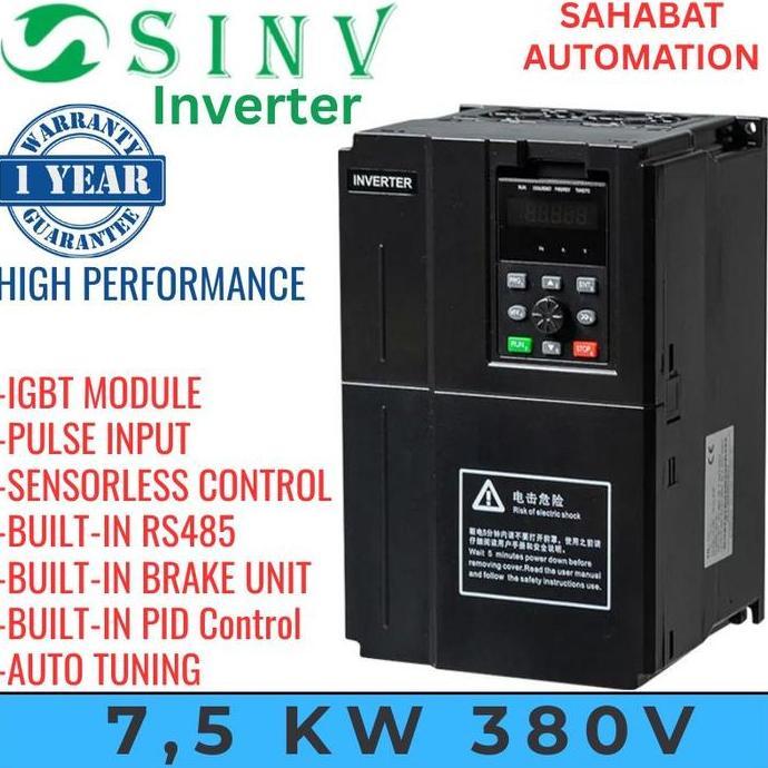 Limited, Inverter 7,5Kw 10Hp 380V 3Phase Inverter Motor 7,5 Kw 10 Hp 3 Phase 380V Invt Vfd Dinamo In
