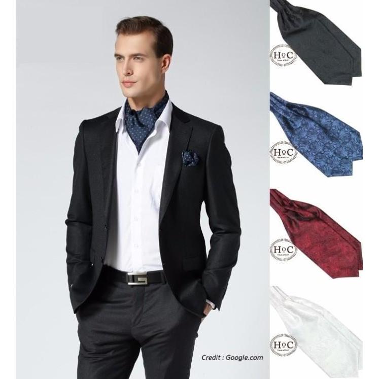 Houseofcuff  Dasi Ascot Tie Ascot / Cravat Tie All Color