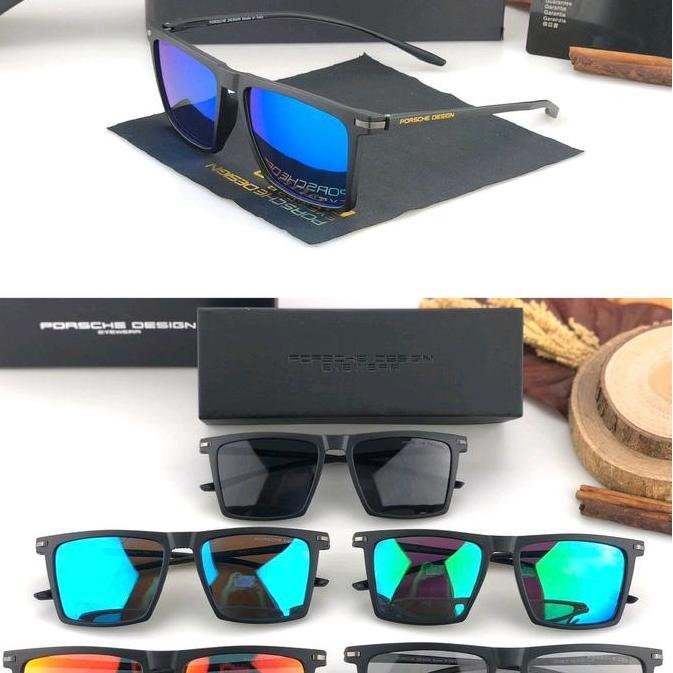 New Kacamata Hitam 1801 Unisex Fullset Eyewear