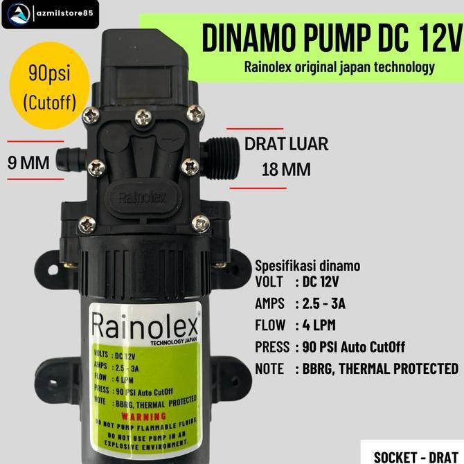 POMPA AIR DC 12V / CUCI MOBIL MOTOR / DINAMO POMPA SPRAYER