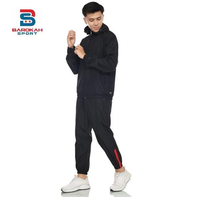 oneset jaket celana olahraga parasut jaket sauna suit running setelan olahraga parasut jogging gym