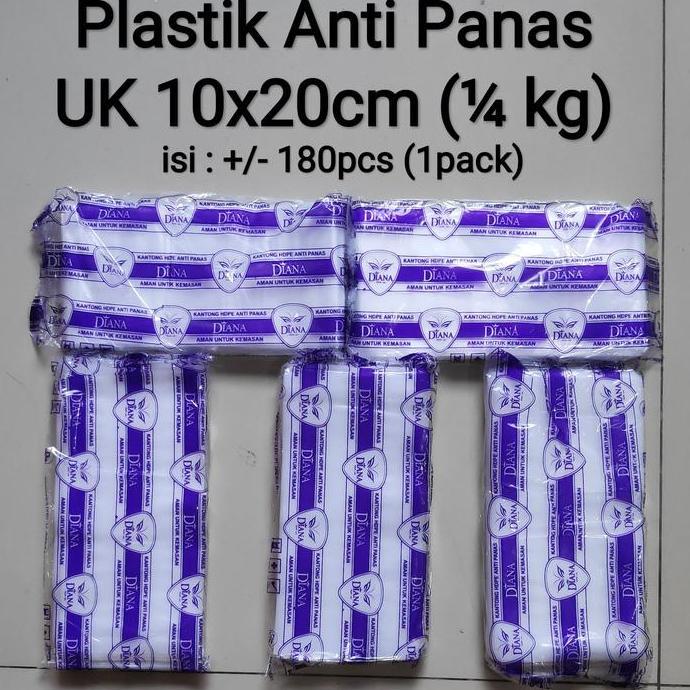 Blocke- {Isi 5 Bks} Kantong Plastik Anti Panas Uk 10X20 - 1/4Kg / 12X25 - 1/2Kg / 15X30 - 1Kg / 20X3