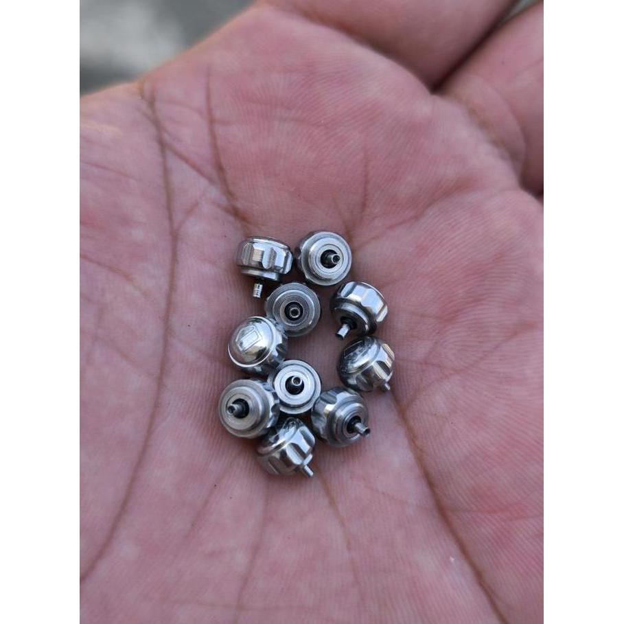 Crown Knop T4G Heuer Pemutar Jarum Jam Tangan Steel Silver 6,5 Mm Termurah