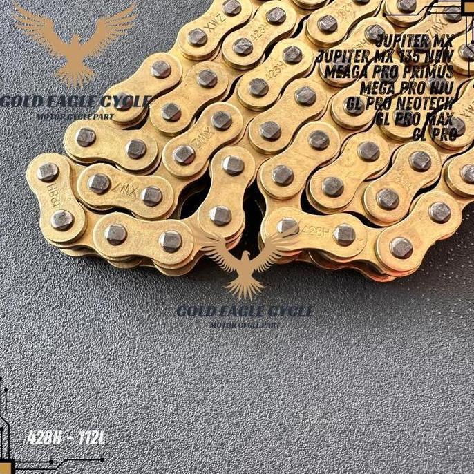 Danamara5Hop - Rantai Rante Roda Motor 428H-112L Jupiter Mx Jupiter Mx New 135 Mega Pro Primus Mega 