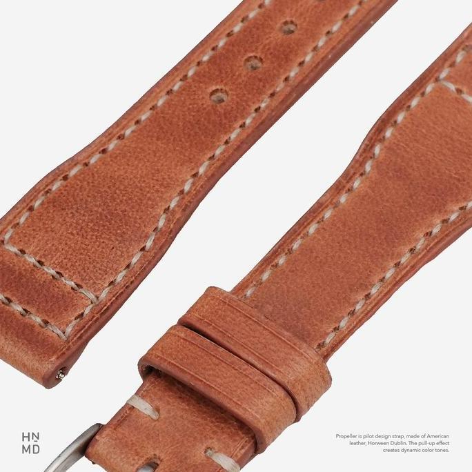Propeller - Pilot / Aviator Handmade Watch Strap Horween Premium Leather Terbaru