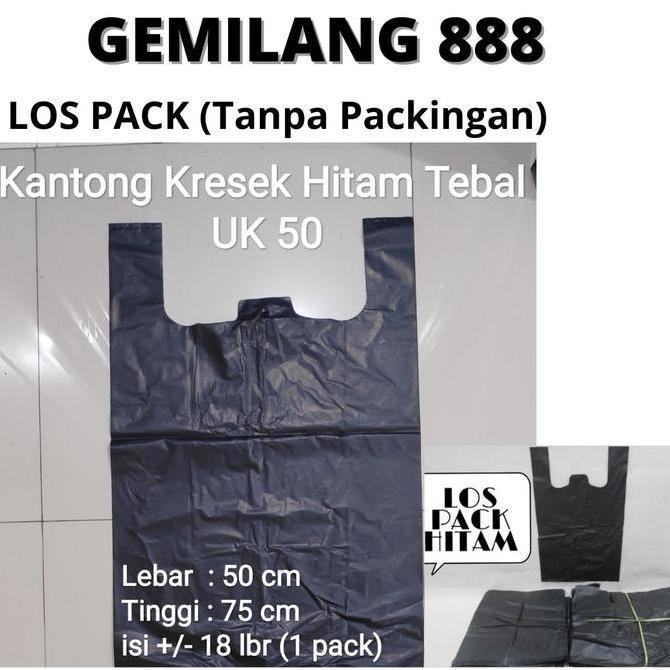 Blocke- Hdpe 50 / Kantong Kresek Hitam Tebal,Kantong Plastik Hitam Besar