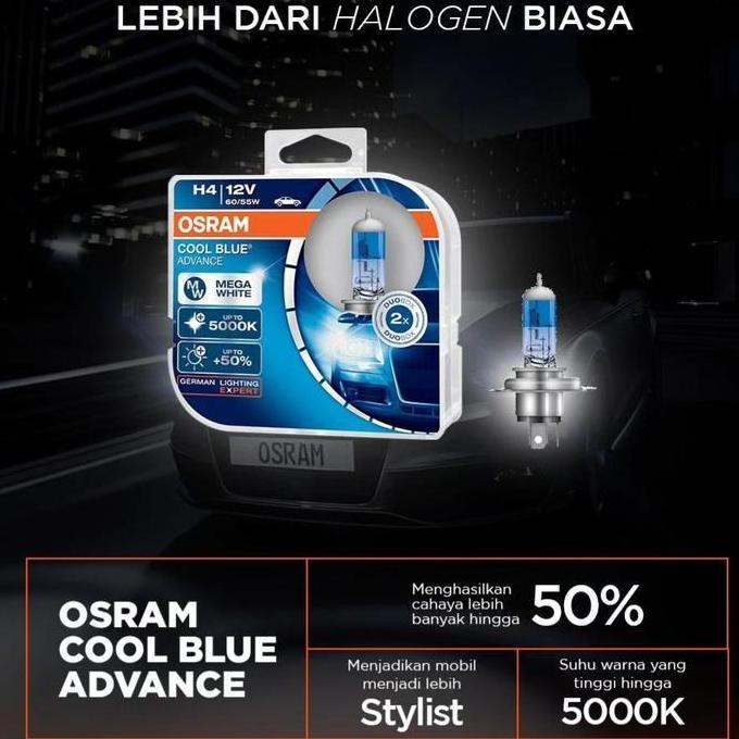 Bohlam Lampu Putih Innova Avanza Xenia Agya Ayla Calya Sigra Osram H4 Best Seller