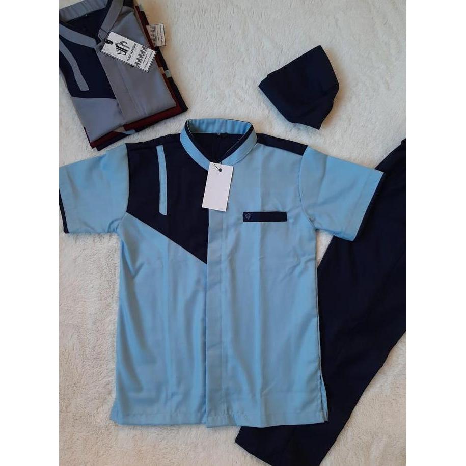 DISKON IM IBNU MUSLIM SETELAN PAKAIAN MUSLIM ANAK BAJU KOKO KURTA PAKISTAN 3-12 TAHUN BAHAN TOYOBO K