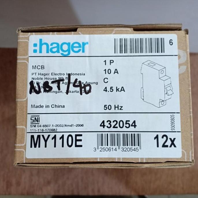 Terjangkau Mcb 10A Hager/ Mcb Hager 10A