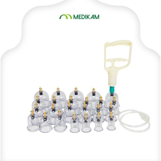 *Ready Stock* Bekam Set (Isi 24 Kop)(Pamp Bekam) Hijamah Alat Kop Angin Kop Bekam  - Medikamhealthyc