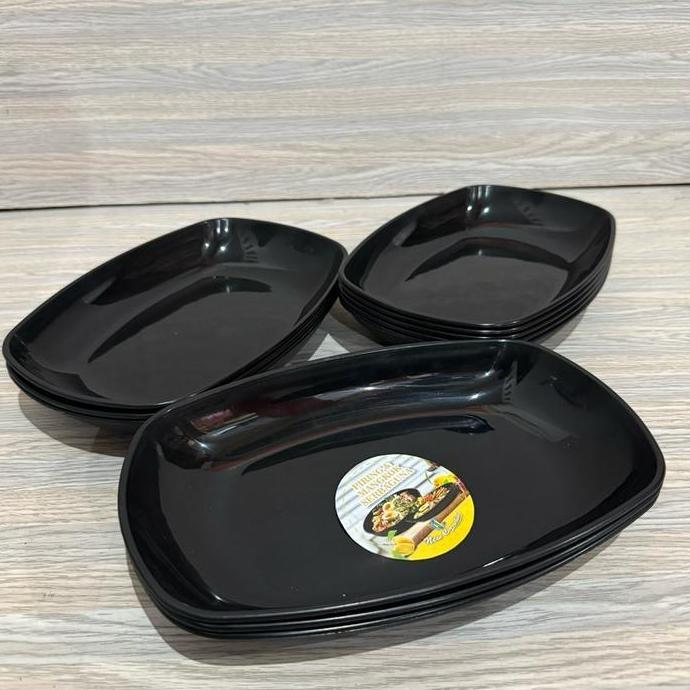 New- (6&12Pcs) Lodor Oval Japan 630/Lodor Buat Cemilan/Lodor Hitam New Cornelius/Piring Oval