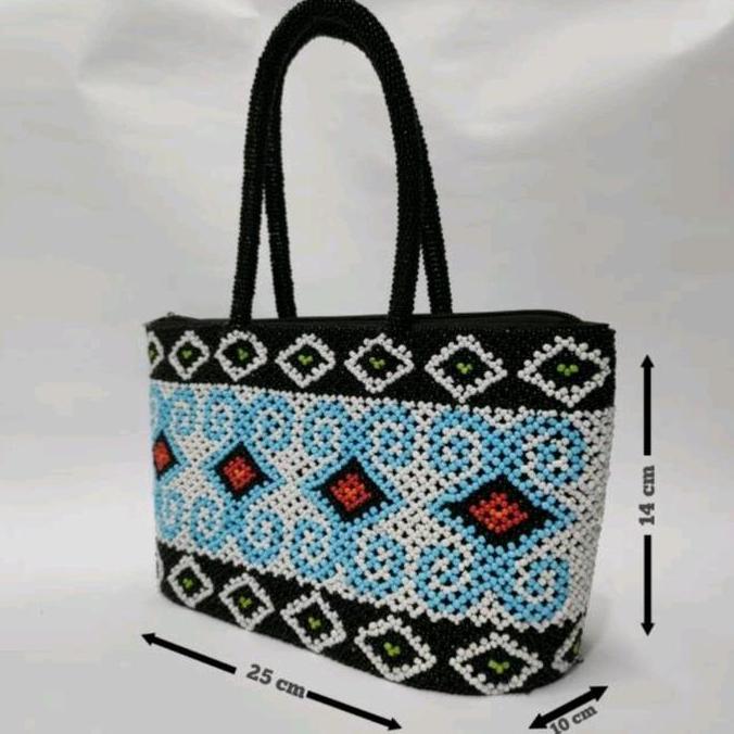 BEST SELLER TAS TANGAN WANITA MANIK ETNIK DAYAK KHAS KALIMANTAN / HANDBAG / TAS WANITA
