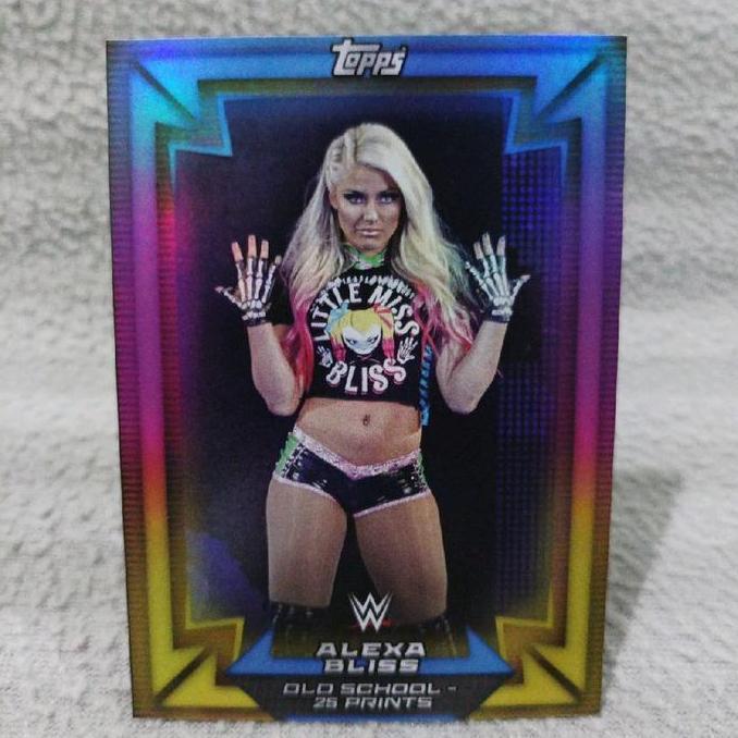 Ready Kartu WWE old school alexa bliss holo (custom card)