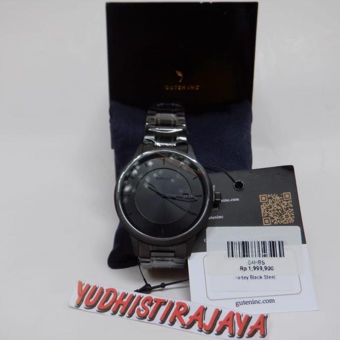 Jam Tangan Orinal GUTEN INC Harley Black Steel 42mm