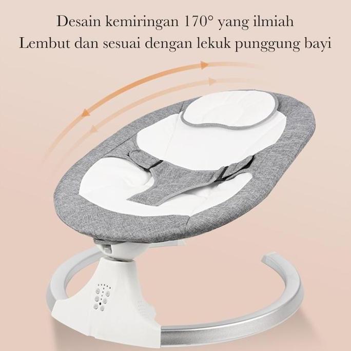 FLYBB Ayunan Bayi Otomatis Elektrik Baby Swings kursi bergoyang