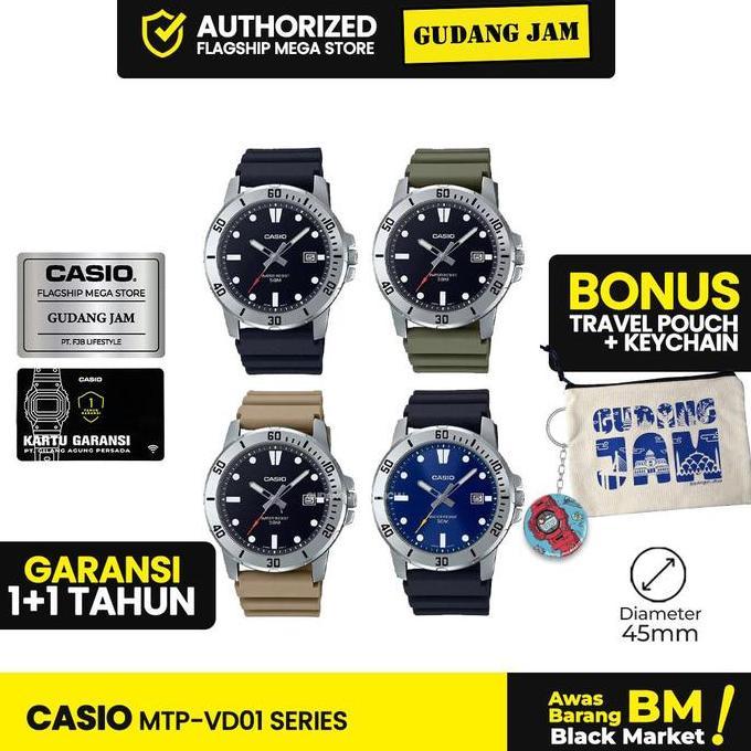 Jam Tangan Casio Pria MTP-VD01 MTPVD01 Watches
