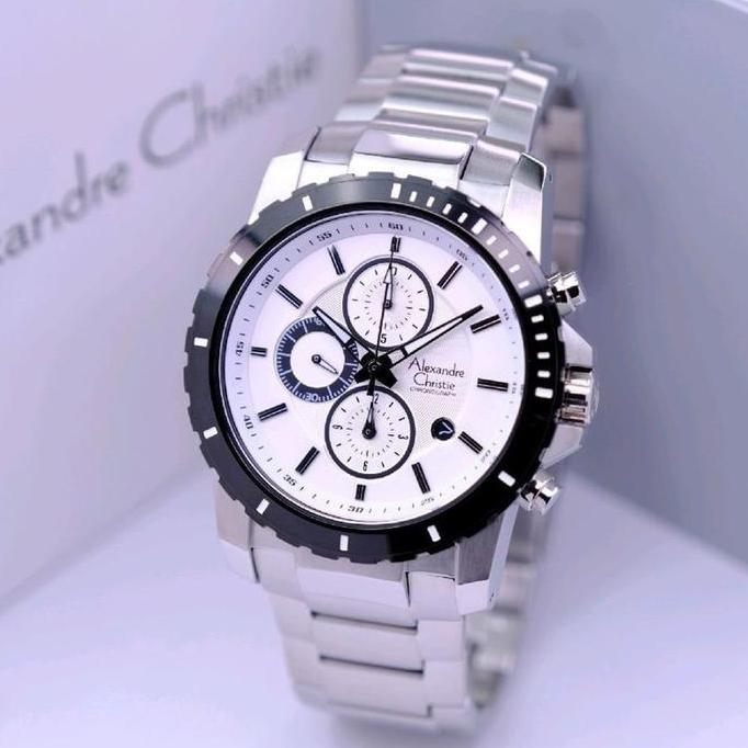 jam tangan pria alexandre christie AC 6141 AC6141 SILVER | JAM TANGAN AC MURAH