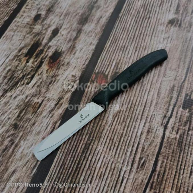 Paring knife pisau dapur victorinox 8 cm 6.7603 hitam original Swiss