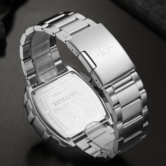 Jam Tangan Evans Jayden Jam Tangan Pria 9599 Rantai Stainless Steel Chronograph Kaca Sapphire Water 