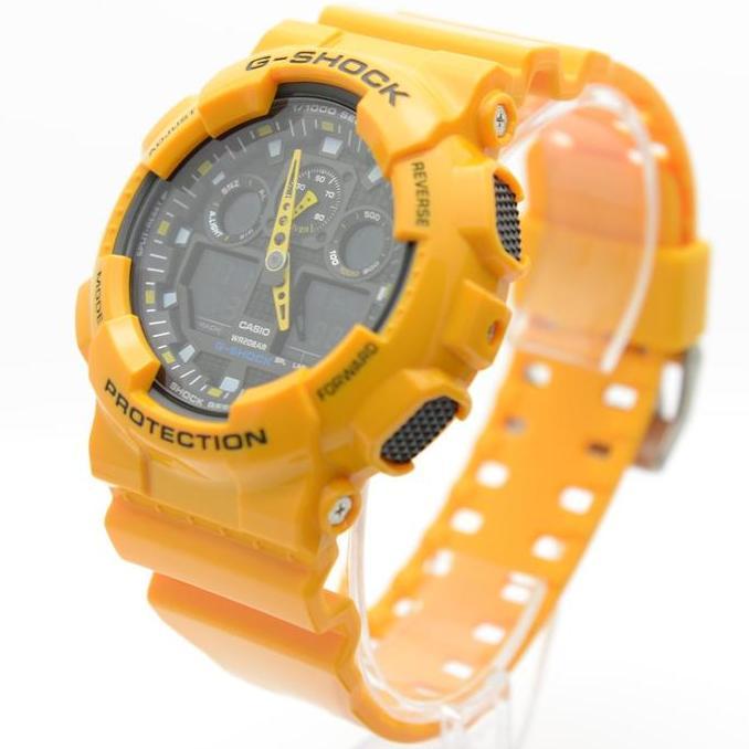 Casio G-Shock GA-100A-9ADR Jam Tangan Pria GSHOCK GA100 GA-100A-9A