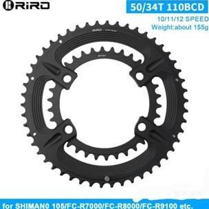 Riro Doubel Chainring Bcd 110Mm 4 Bolt For Shimano Chain Ring Bcd 110 Mm Sepeda Roadbike