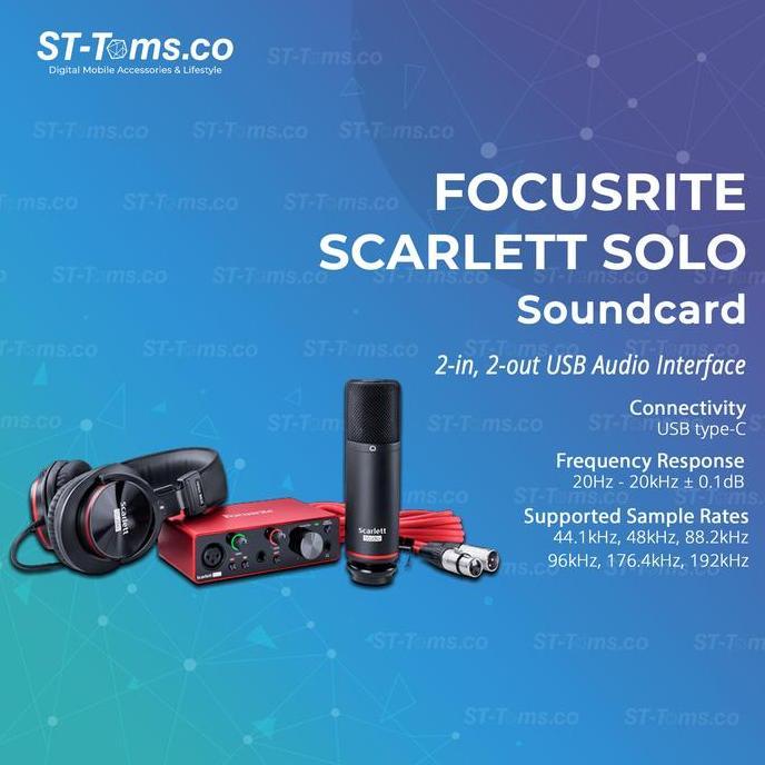 Focusrite Scarlett Solo Studio 3rd Gen 3 USB Audio Interface Soundcard