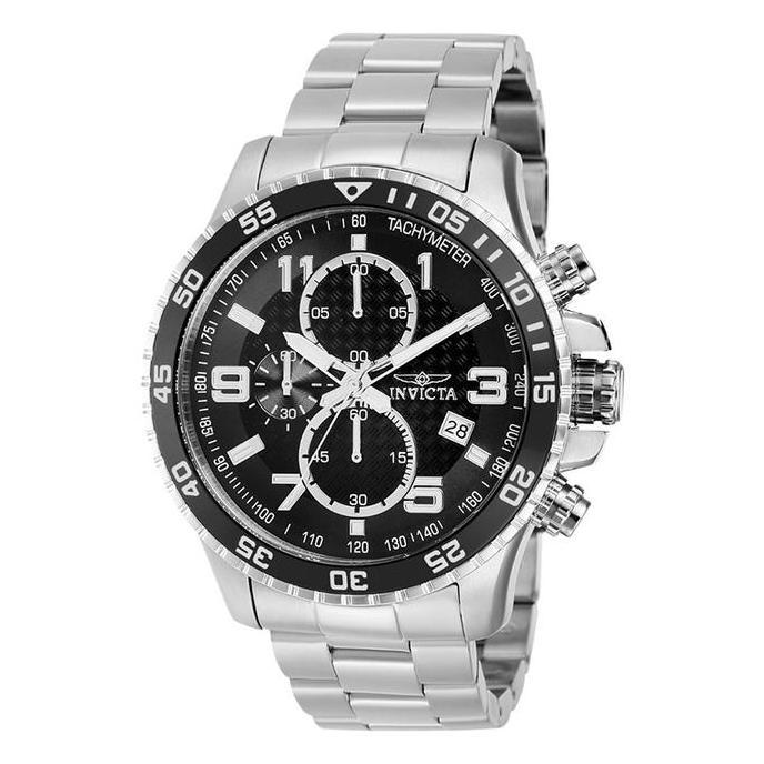 Jam Tangan Pria INVICTA Specialty 37146 Men Chronograph Black Dial