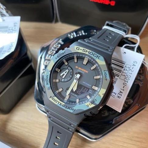 Casio G-Shock GA-2100SU-1ADR - Jam Tangan Pria Hitam - GA2100SU