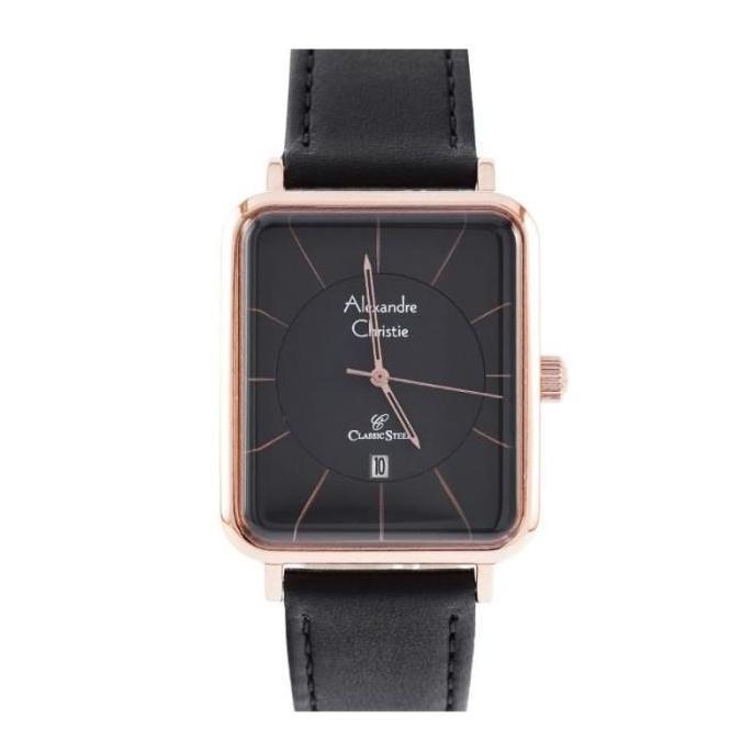 Jam Tangan Pria Leather Alexandre Christie 8662 AC 8662 [Orinal]