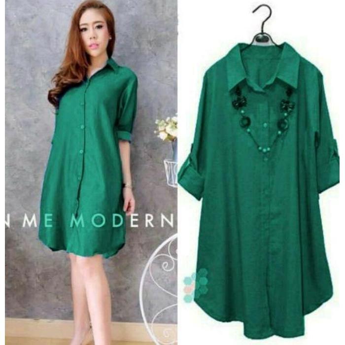 Longtop Polos / Baju Tunik Dewasa Terbaru Kekinian / Baju Tunik Wanita / Baju Wanita Model Baru / Ba