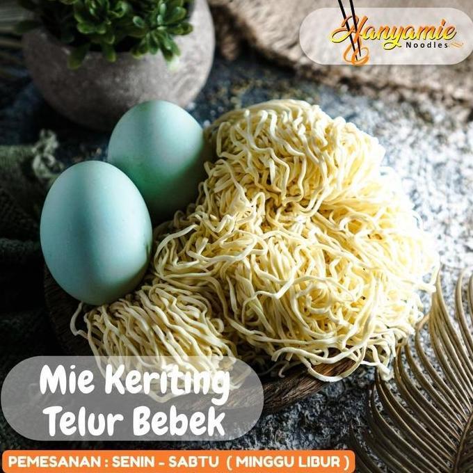 mie mentah keriting bakmie mie ayam telur bebek