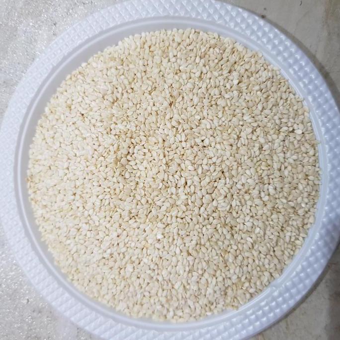 BIJI WIJEN PUTIH / WHITE SESAME SEEDS MENTAH 1 KG repack / GROSIR